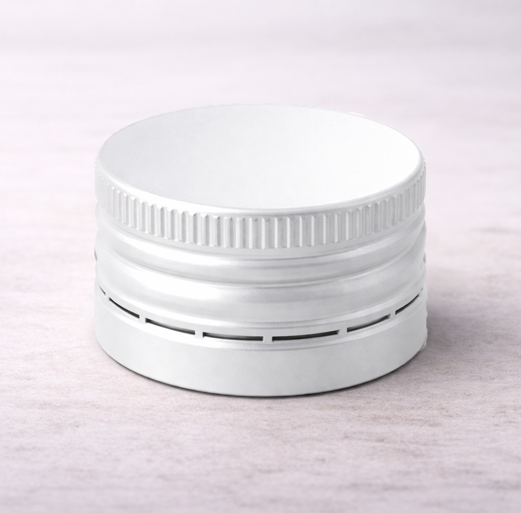 Capsule métal blanche inv. DIN28