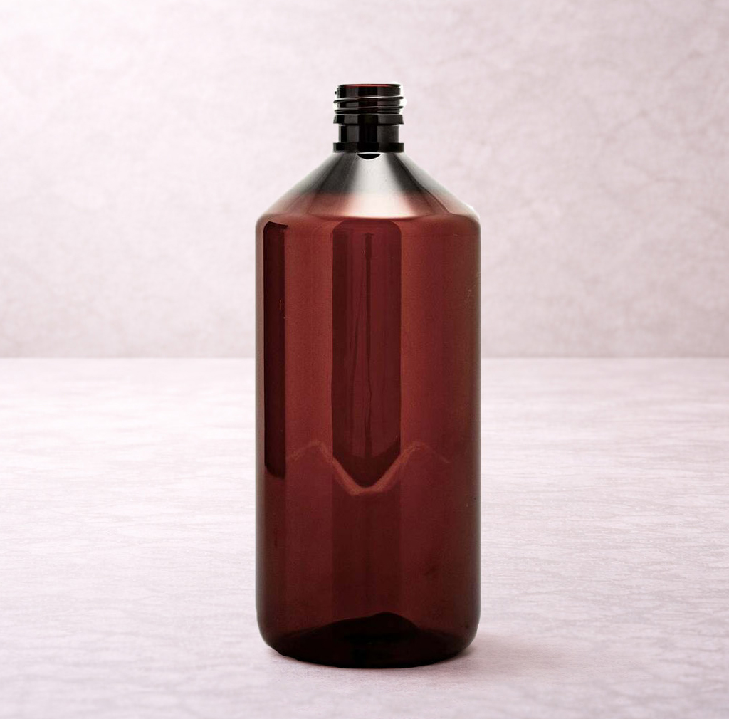 Flacon plastic brun 1L