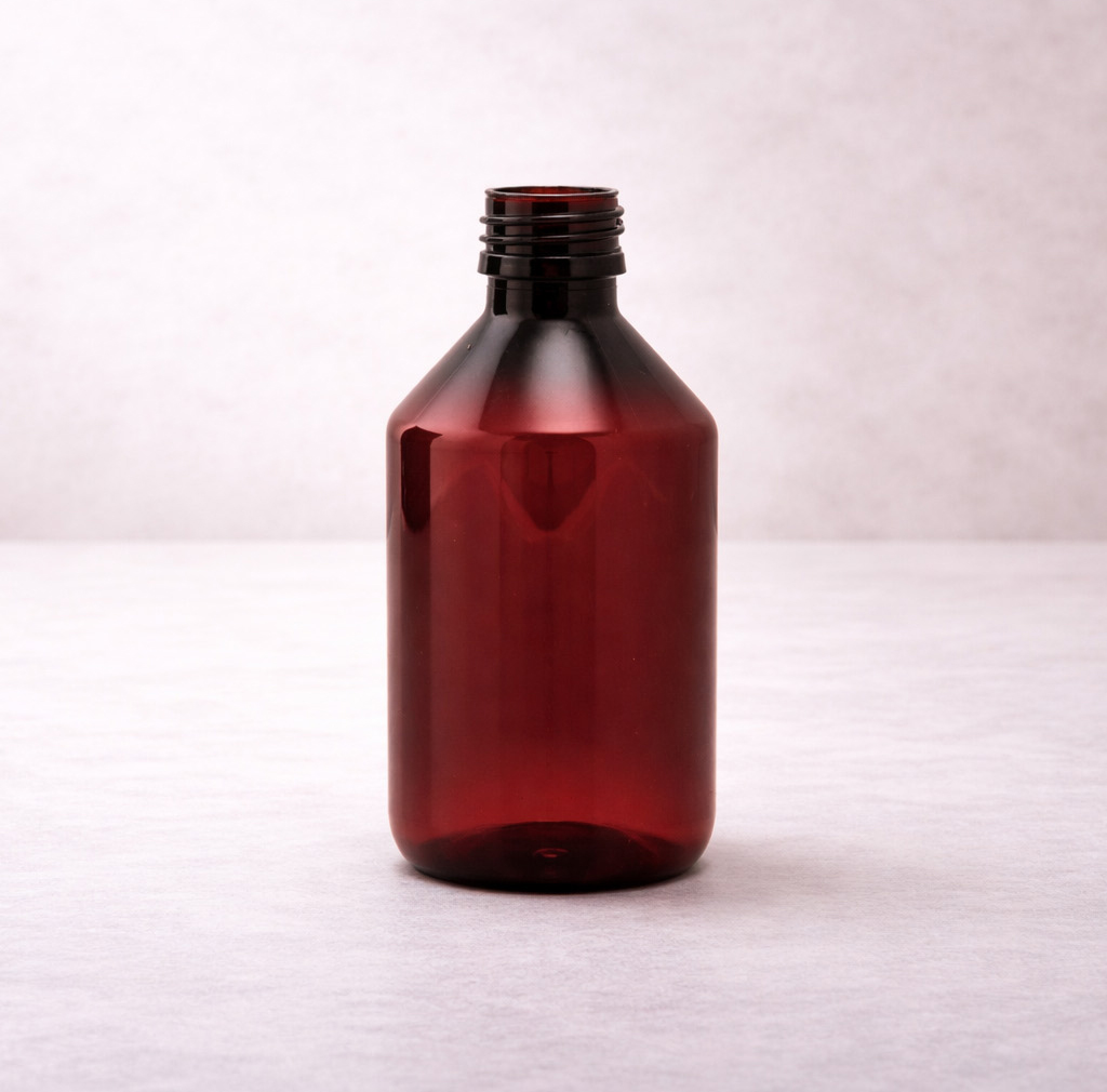 Flacon plastic brun 250ml
