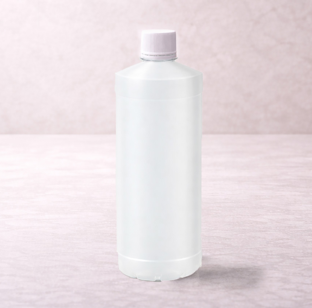 Flacon plastique Translucide 1L + Bouchon blanc in