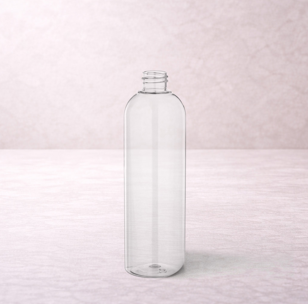 Flacon plastic Transparent 200ml (sans bouchon)