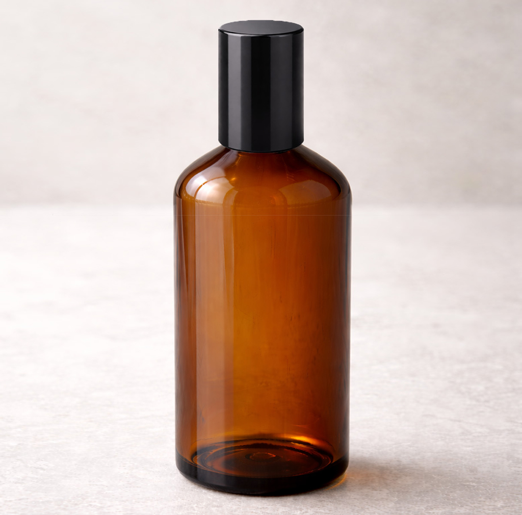 Flacon verre brun 100ml + Roll-on