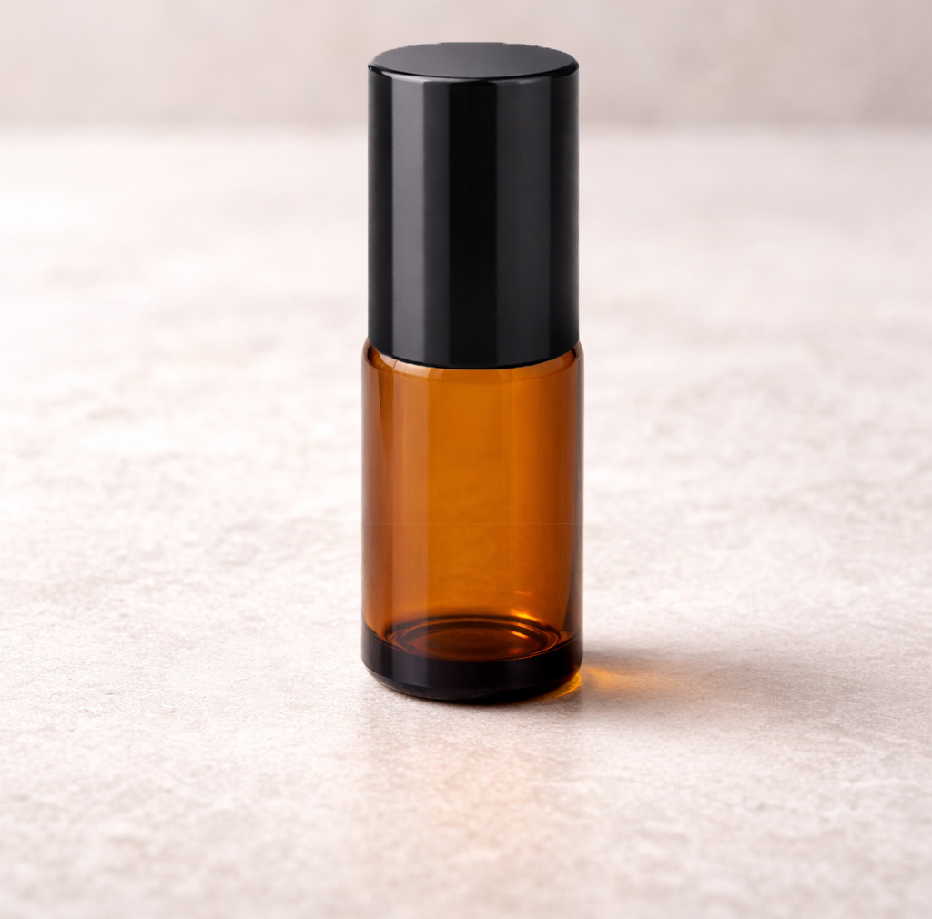 Flacon verre brun 10ml + Roll-on