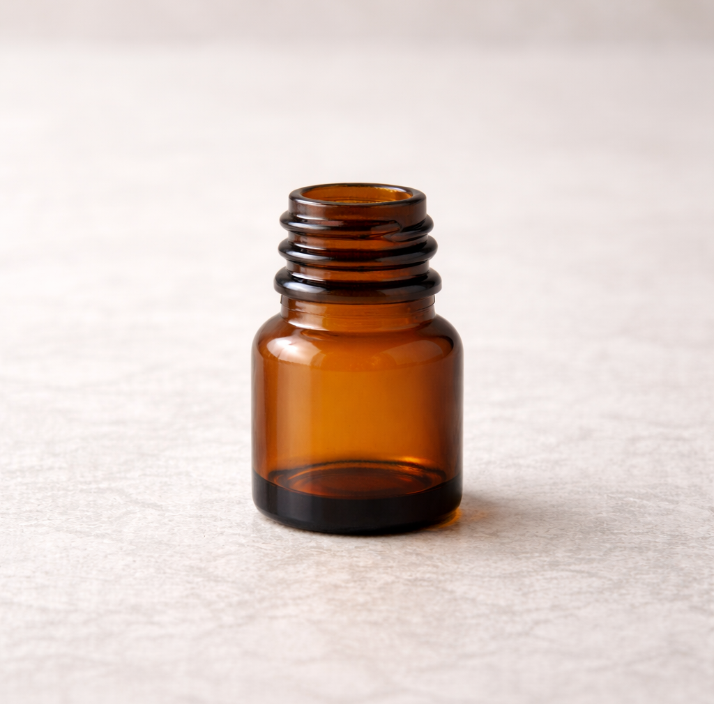 Flacon verre brun 2.5ml (sans bouchon)