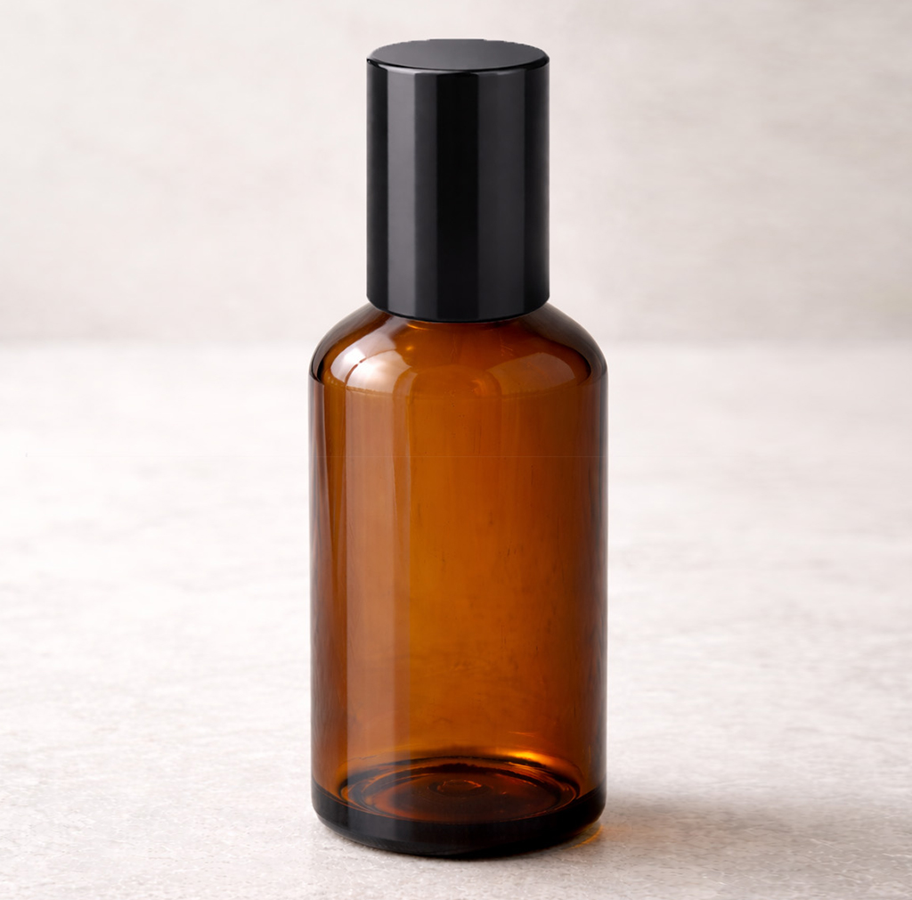 Flacon verre brun 30ml + Roll-on
