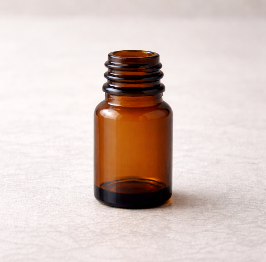 Flacon verre brun 5ml (sans bouchon)
