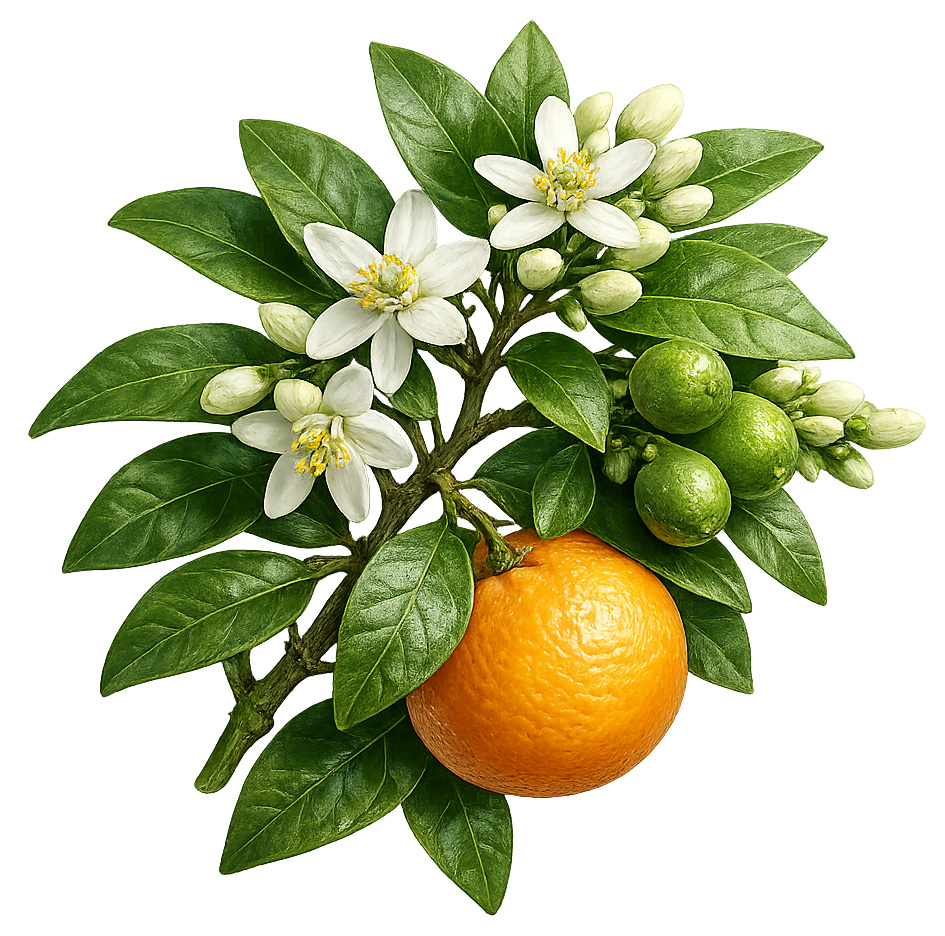 organic clementine petitgrain (Citrus Clementii feui.)